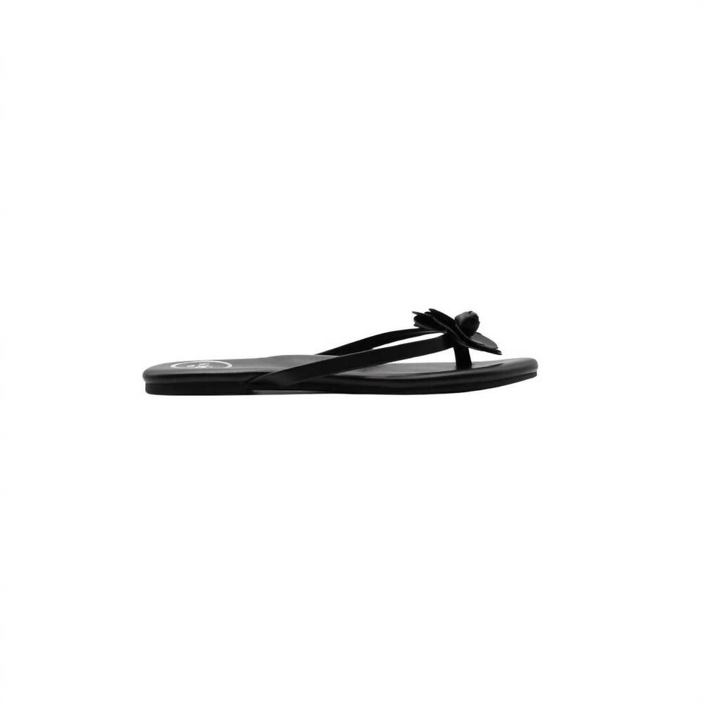 NEW SOLEI SEA women's valentina flower sandals in black